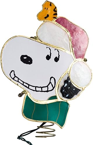 Kurt Adler Snoopy - Tapa de árbol iluminada, 9 pulgadas