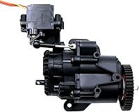 Vista 5 de Caja de cambios de doble velocidad con engranajes internos servo y transmisión para 1/10 RC Crawler TRX4 TRX6 piezas de actualización