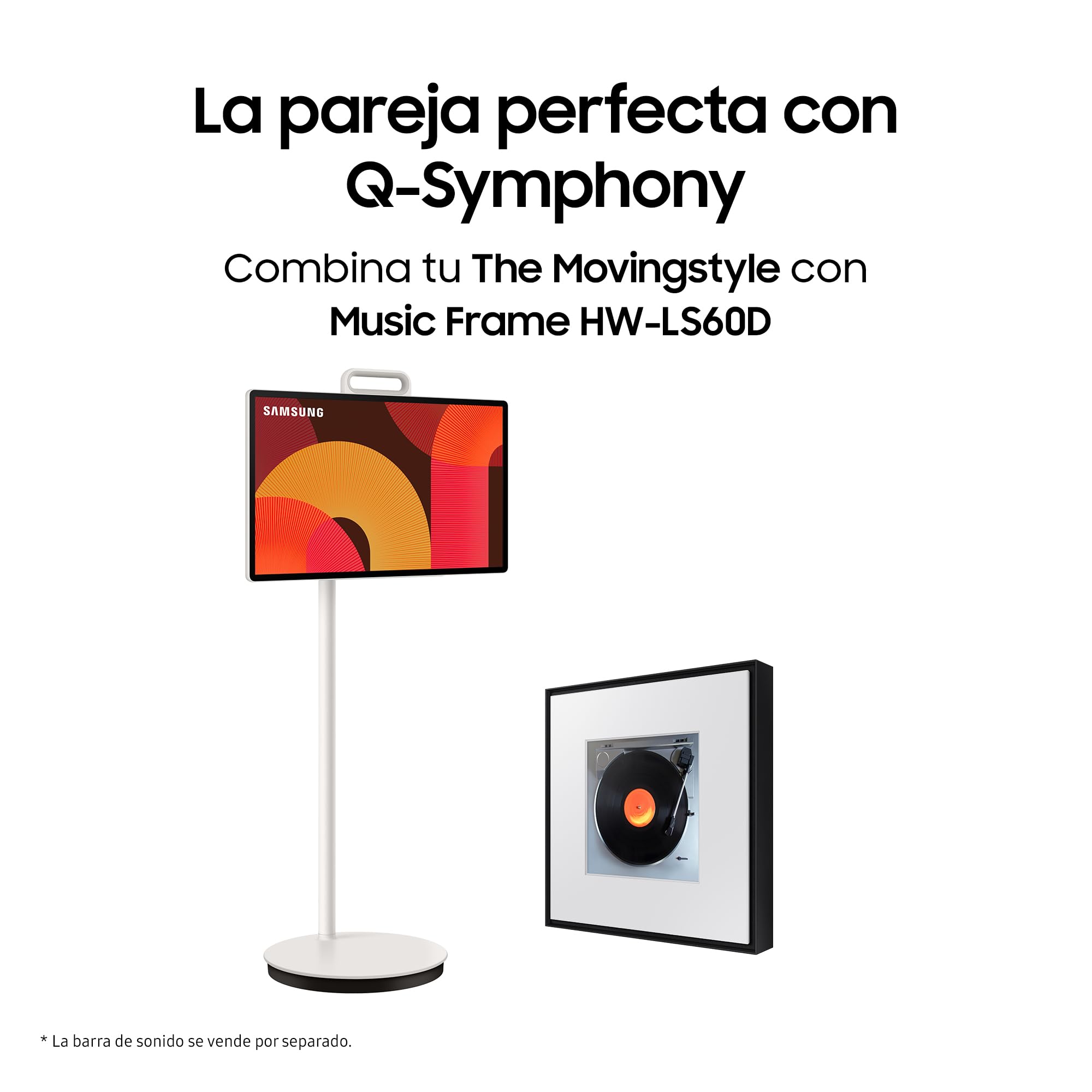 Samsung TV The Movingstyle LSM7F QHD con Pantalla portátil, Peana Desmontable, Táctil e Inteligente