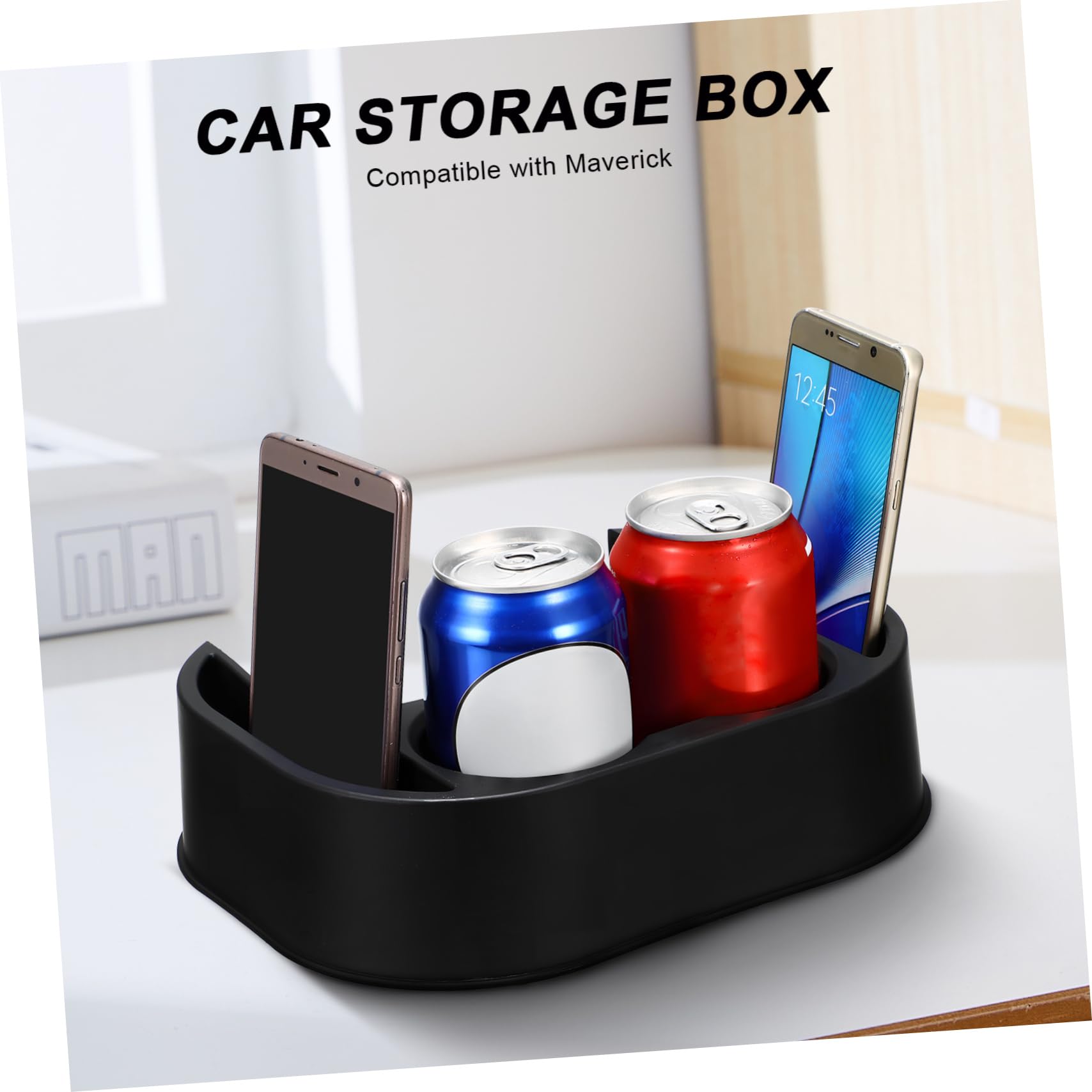 Cabilock Organizzatore per Sedile Posteriore Auto con Portabicchieri Robusto in Plastica, Portaoggetti Ampio per Bicchieri, Accessori per L’organizzazione Dell’auto Compatibile con Sedile
