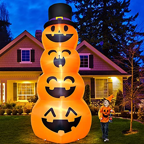 Image of Giant Halloween Inflatables 12 FT Pumpkins Halloween Decorations Outdoor