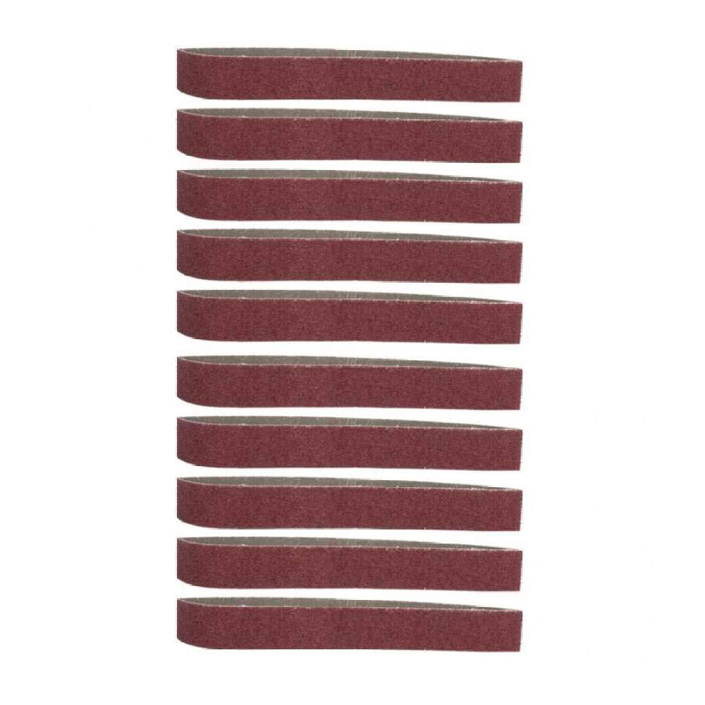 10 pezzi di allumina nastro abrasivo levigatura banda levigatura lucidatura carta vetrata cinghie 533 * 30 grana 40 / grana 60 / grana 80 / grana 100 / grana 120, grana 120