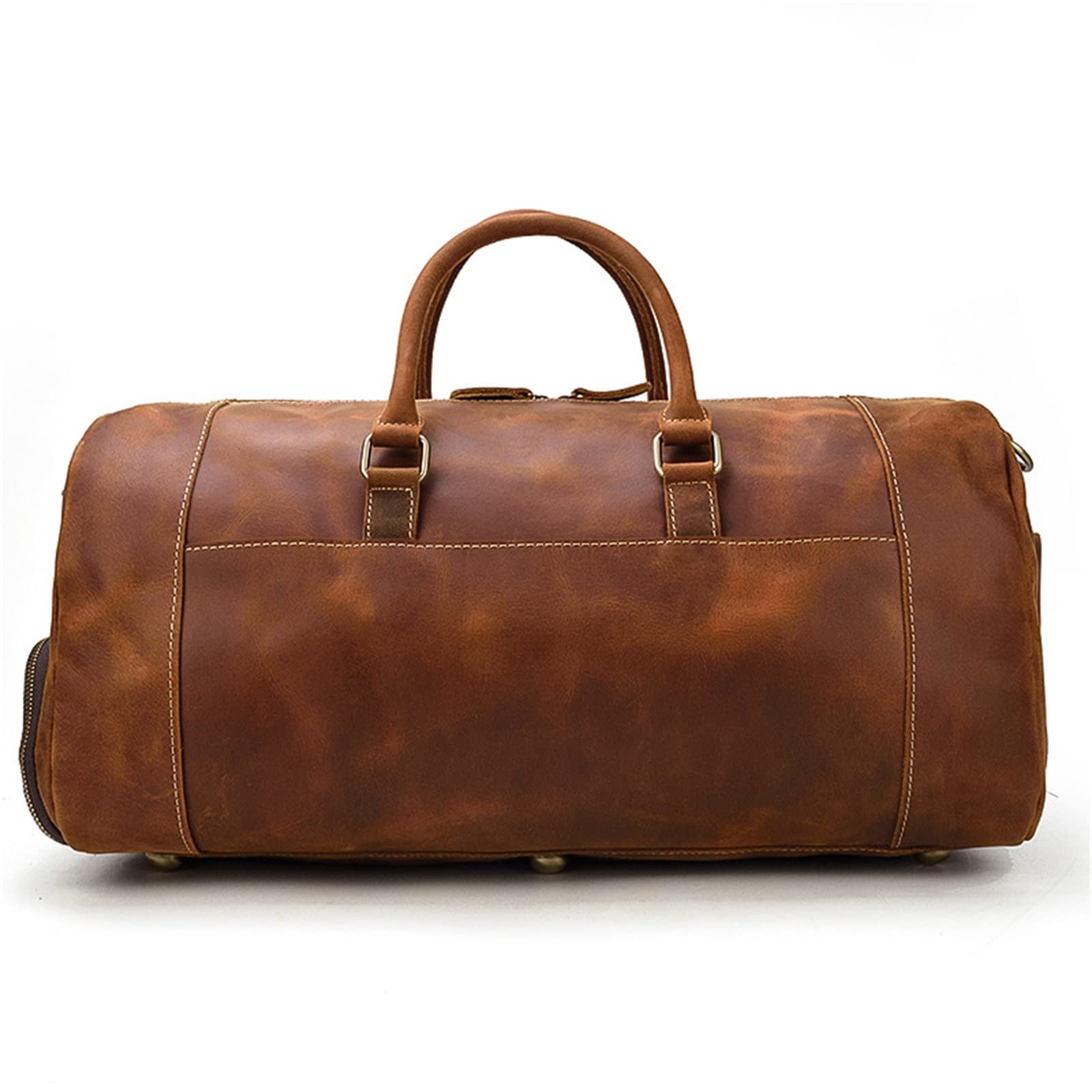 Bolso de Equipaje de Mano para Hombre Bolsos de Viaje Cuero Bolsos for Hombros para Mujeres Hombres