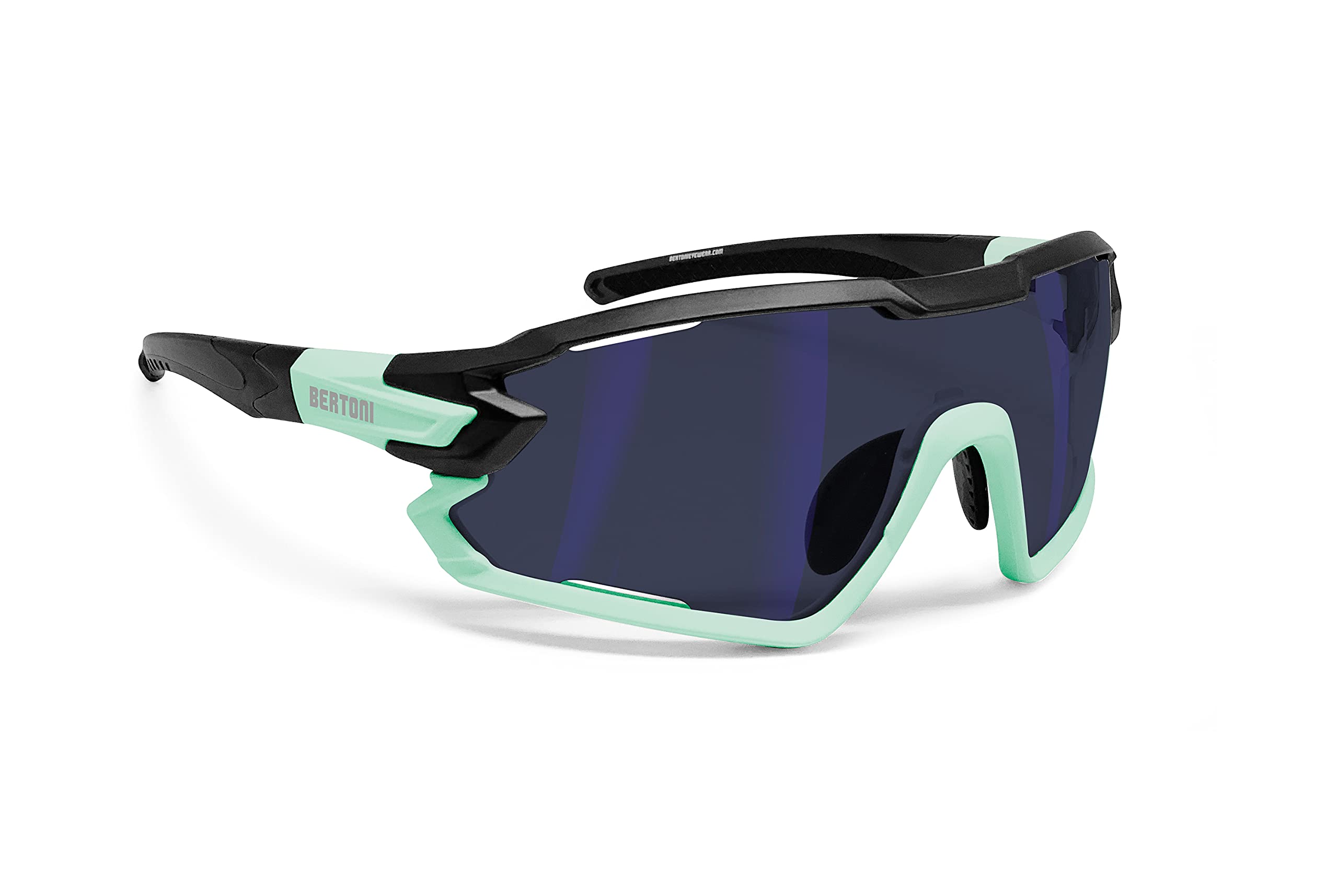 Bertoni Occhiali Ciclismo Running MTB Sci Padel Tennis Sport Polarizzati Fotocromatici MOD. Quasar