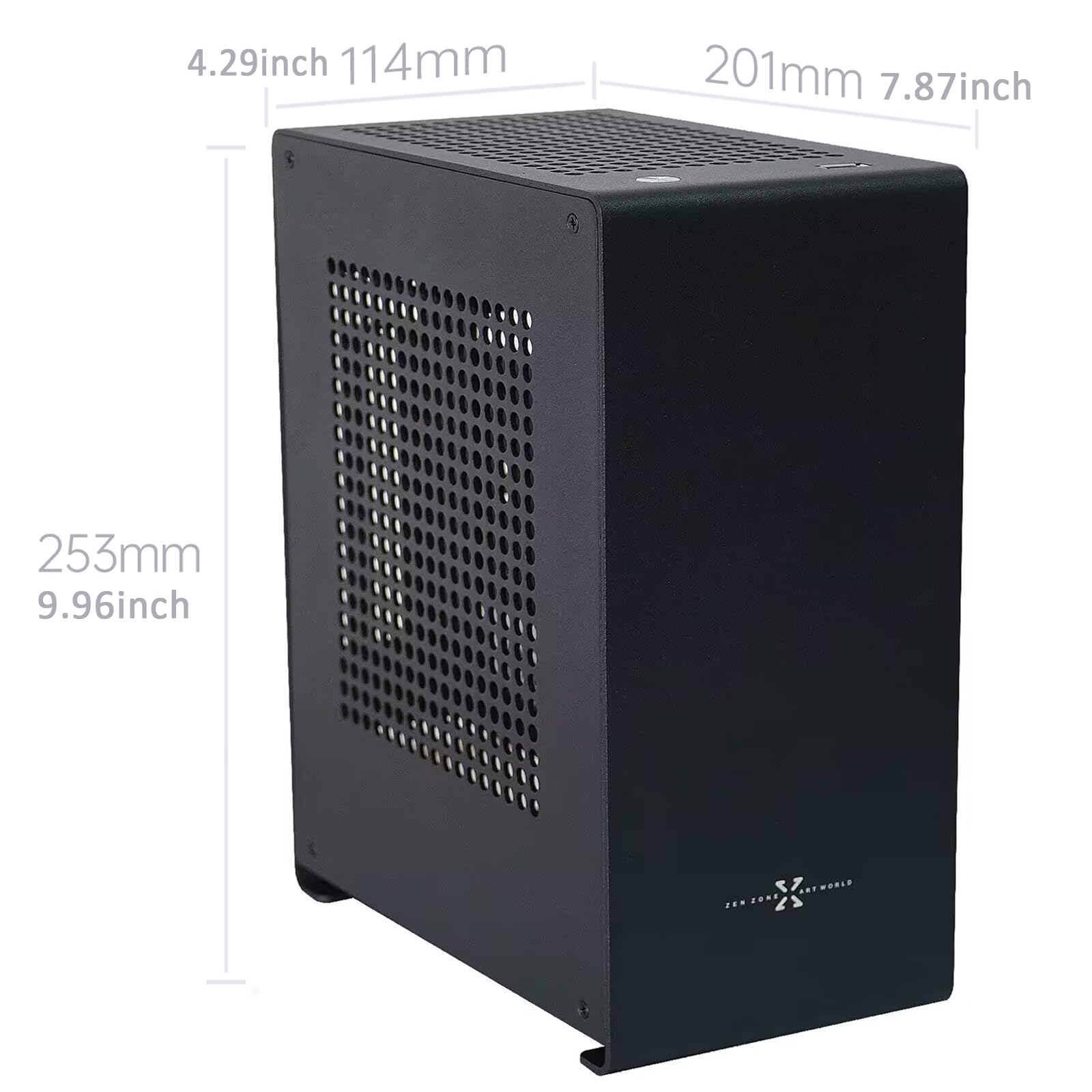 Amazon.co.jp: ZZEW A1P Mini-ITXケース、Micro ITX PCケース
