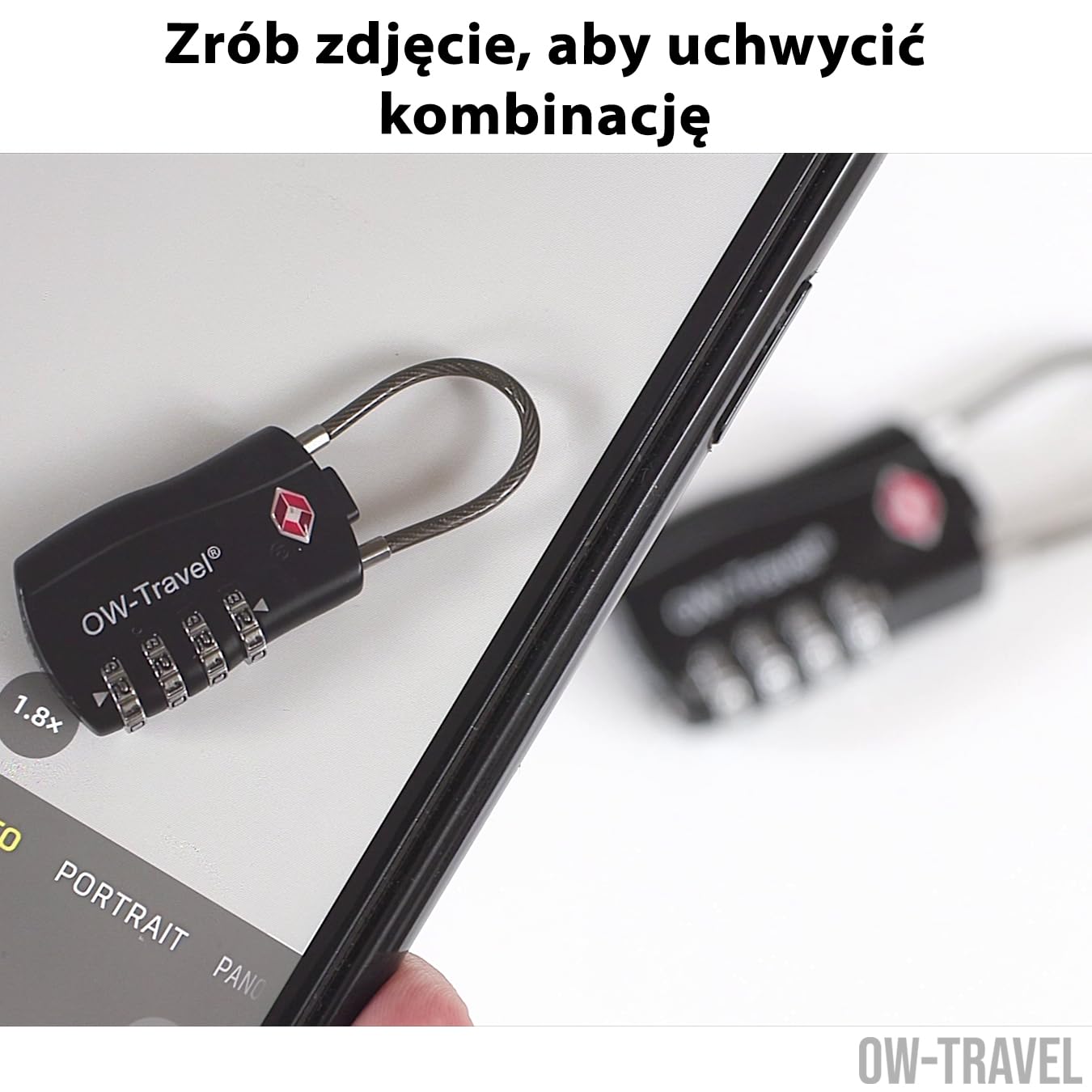 OW-Travel TSA Kłódka z Linką i Zamkiem Szyfrowym (Zestaw 4 Czarnych) 4 Cyfrowe Kłódki Walizkowe. Kłódka na szyfr na Plecak, Walizkę, Bagaż, Kłódki Szyfrowe Bagażowe, Szafek na Siłownię