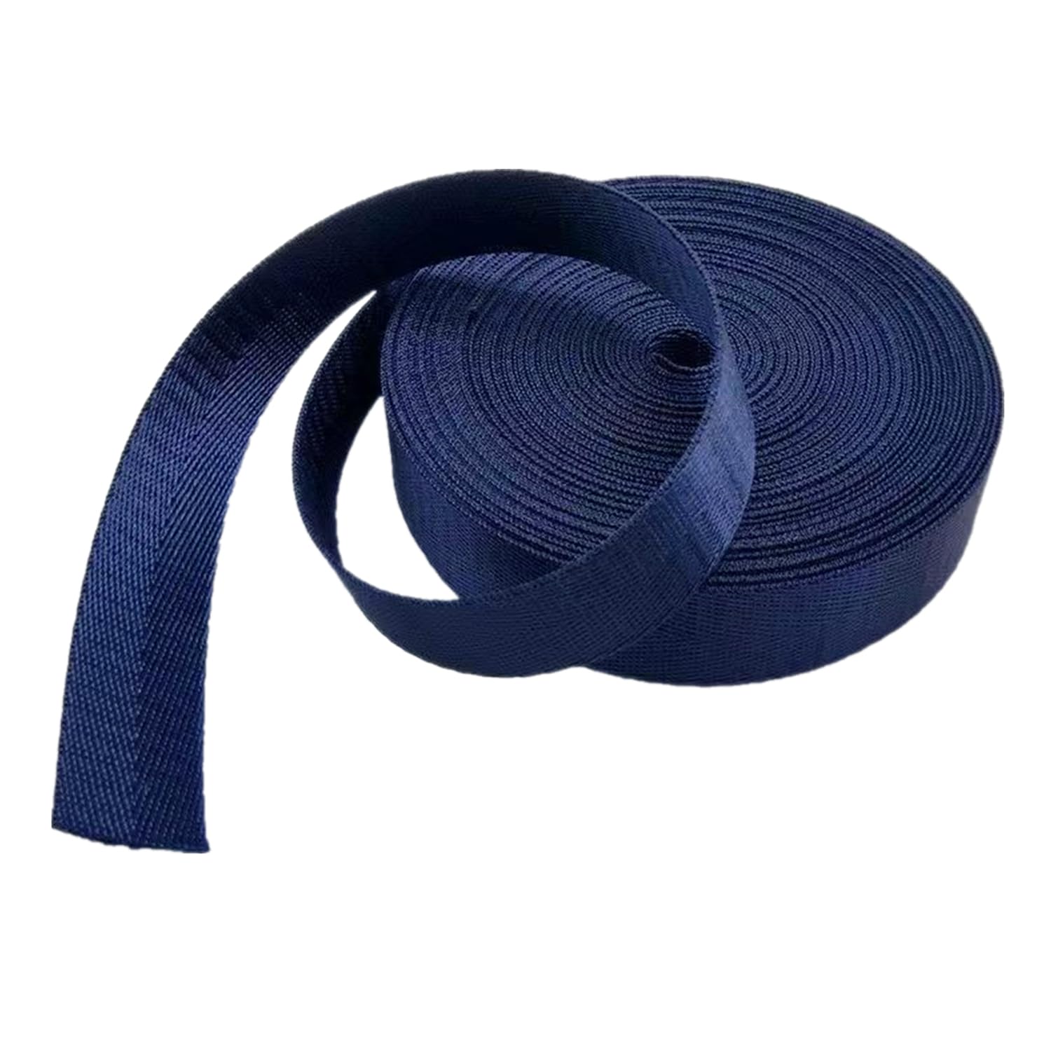 FGJsfhrDTU Webbing, Nylon Band Herringbone 1.5 Inch Multicolor 5-20 Yard(Navyblue,20 yard)