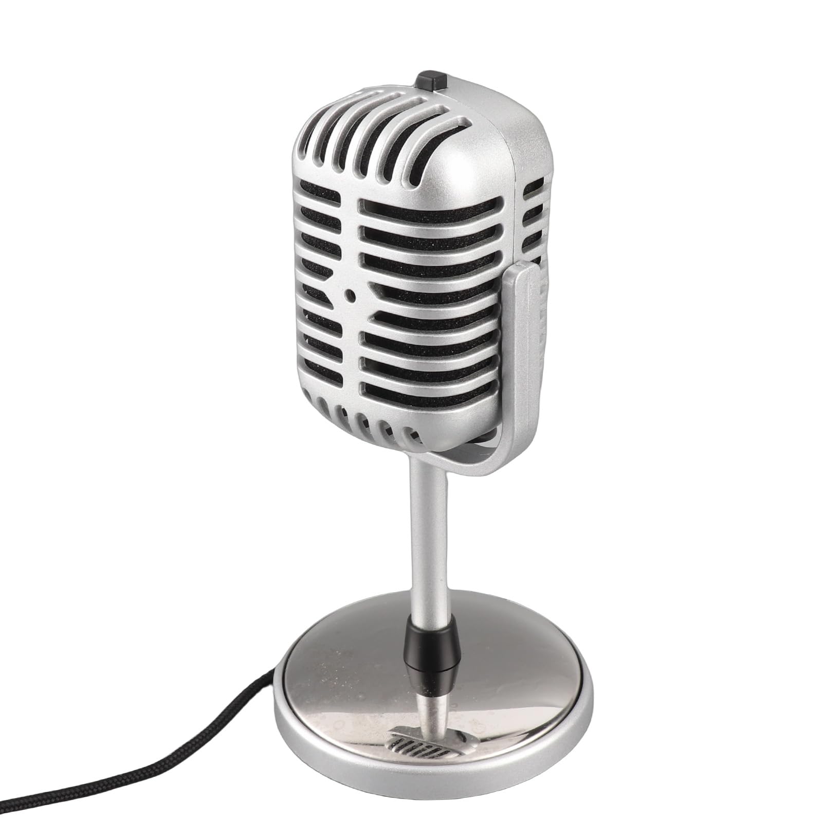 Micrófono de Condensador de Estilo Clásico Vintage con Sonido Claro para Actuaciones en Estudio de Karaoke, Material ABSS