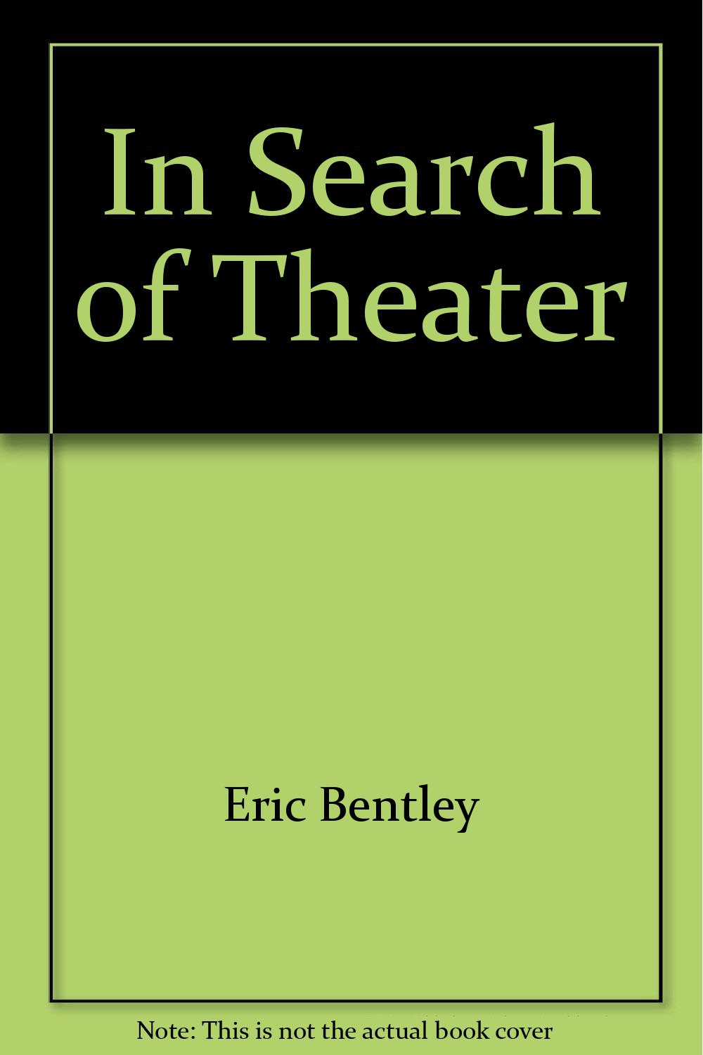 Buy In Search Of Theatre — BookShops.in