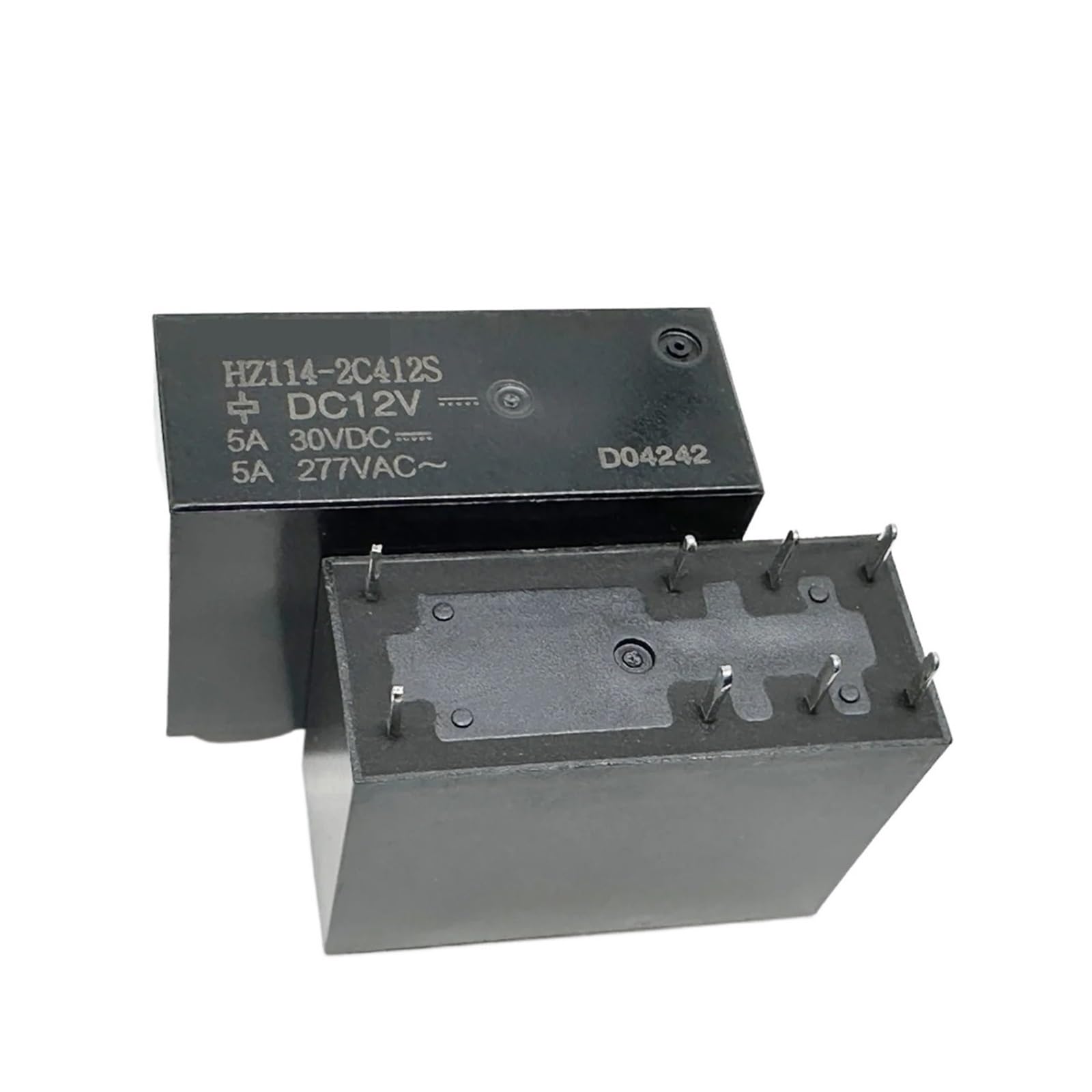 Kc72d3k One Color Hz114-2C412s (14F2c-Coil:12vdc-5A) Relay 8Pins