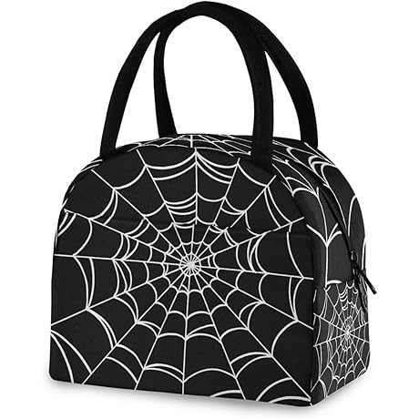 Gothic Spider Web Lunch Bag: A Hauntingly Stylish Companion for the Modern Goth