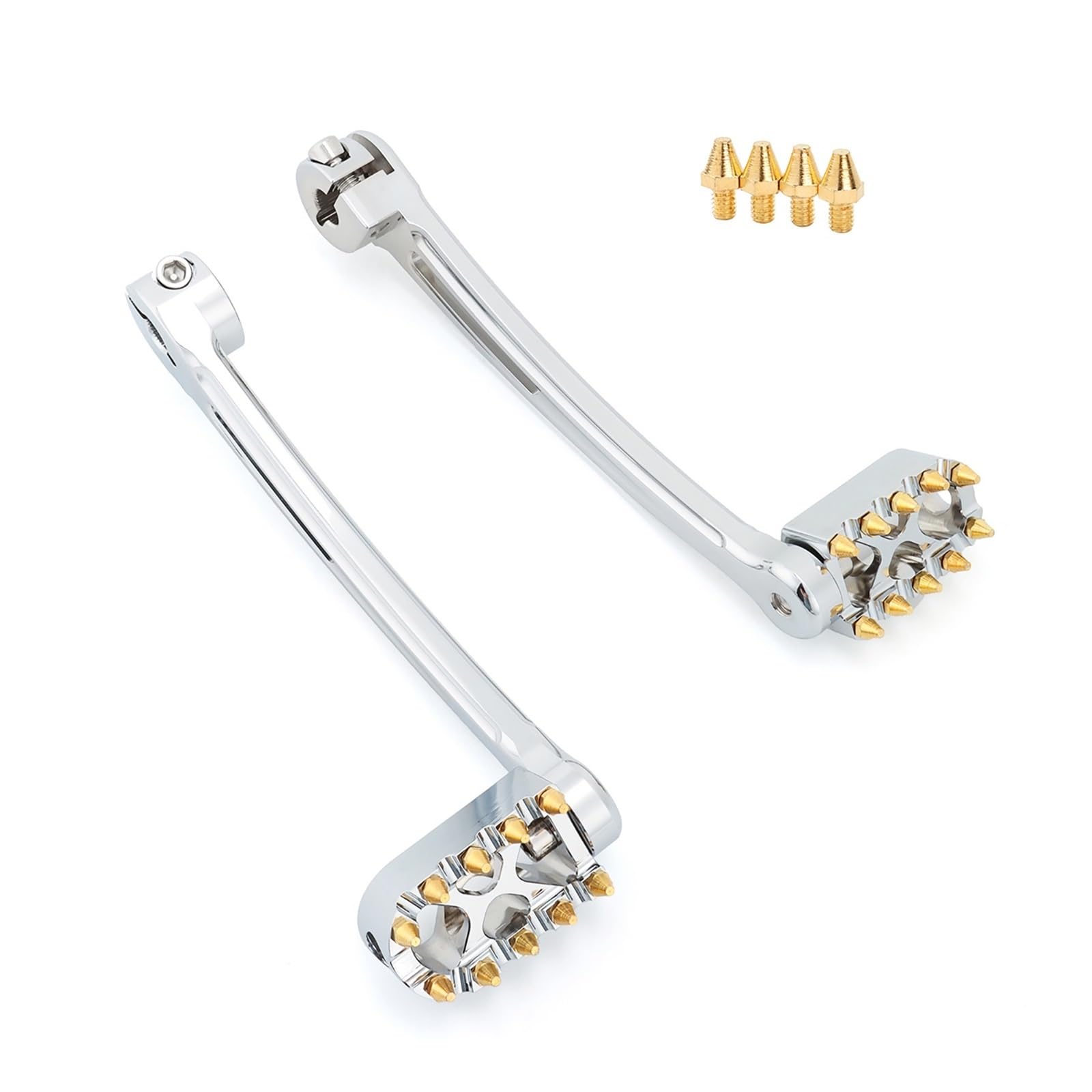 Syc27qp Chrome Lever Shift Pedal Lever Motorcycle Motorcycle Brake Arm Kit Shift Lever Shifter Pegs For Touring Street Electra Glide For Road King Flhr Flhx 2014-2020