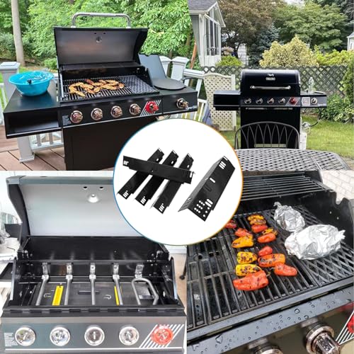 Image of Heat Plate Replacement Parts for Dyna-Glo 4-Burner Gas Grill DGH450CRP DGH450CRP-D, DGH450CRN DGH450CRN-D, DGH451CRP DGH451CRP-D, Porcelain Steel Heat Plate Grill Parts for Dyna Glo