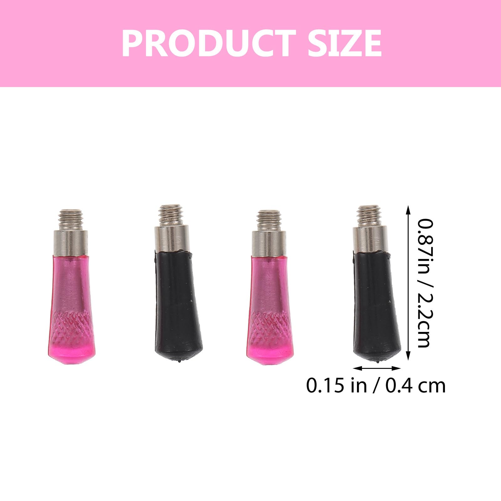 Angoily 4pcs Decorative Tail Nails Pet Scissor Fitting Pet Scissor Tail Nail Hair Clippers Decor Scissor Decor Decorative Scissor Nail Hair Scissor Parts Hair Clipper Parts