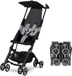 Carrinho para Bebê Pockit Air All-Terrain Velvet Black de 6 Meses a 4 Anos 15kg