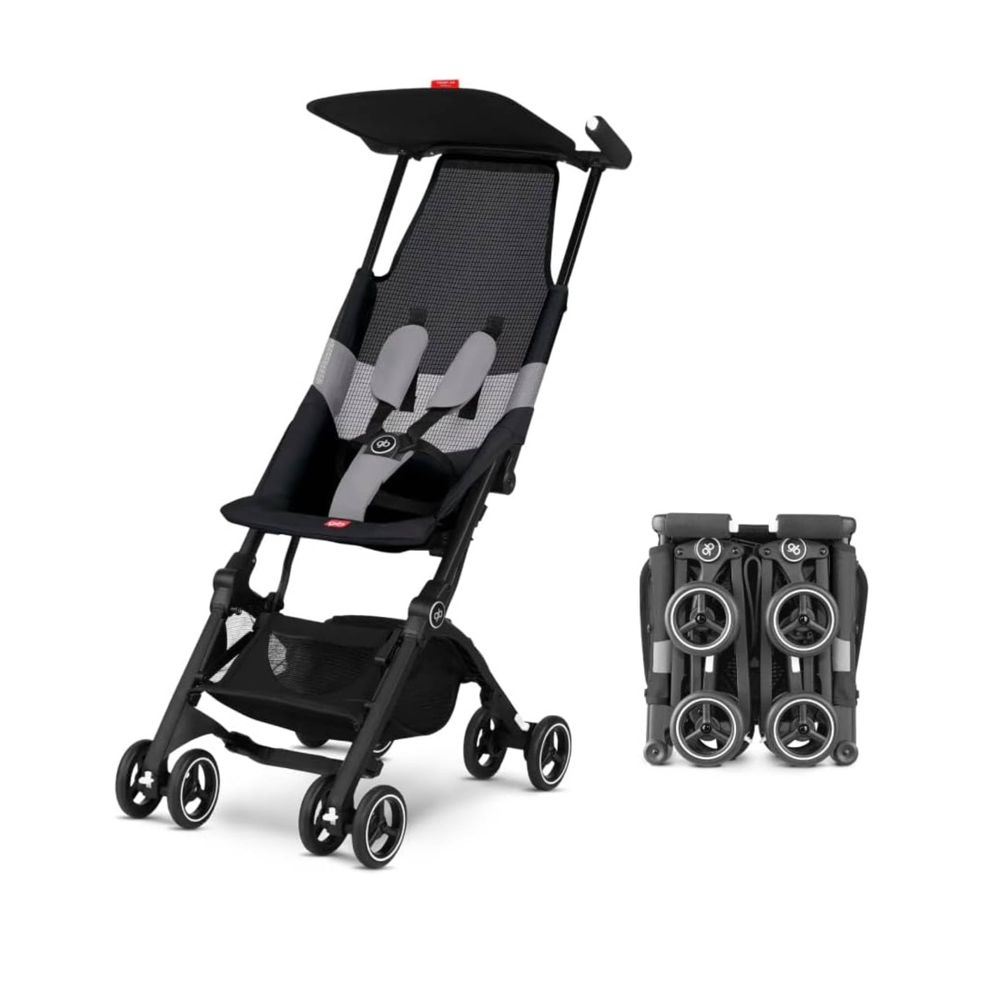 Carrinho para Bebê Pockit Air All-Terrain Velvet Black de 6 Meses
