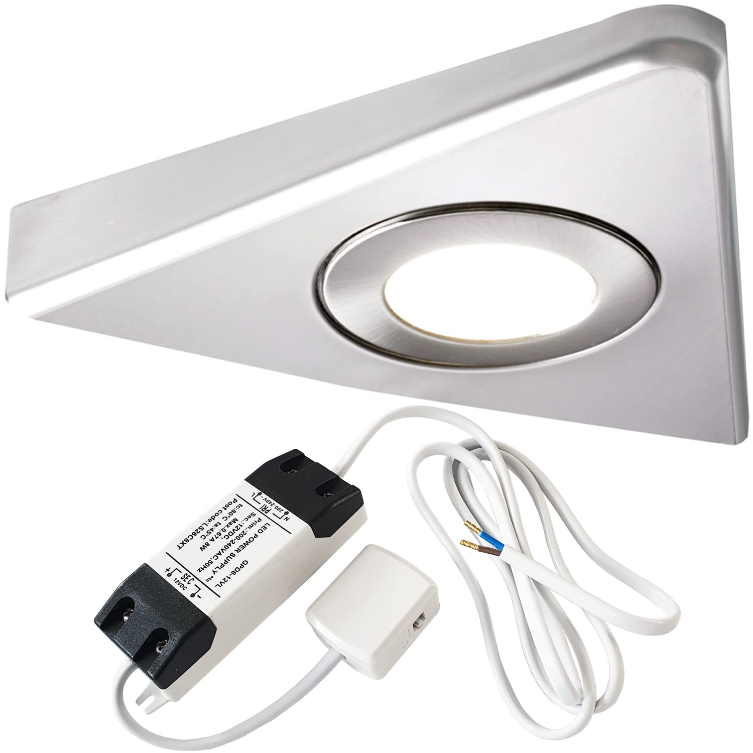 Buy Modern Triangle Under Cabinet Kitchen Light & Driver Kit - Smooth