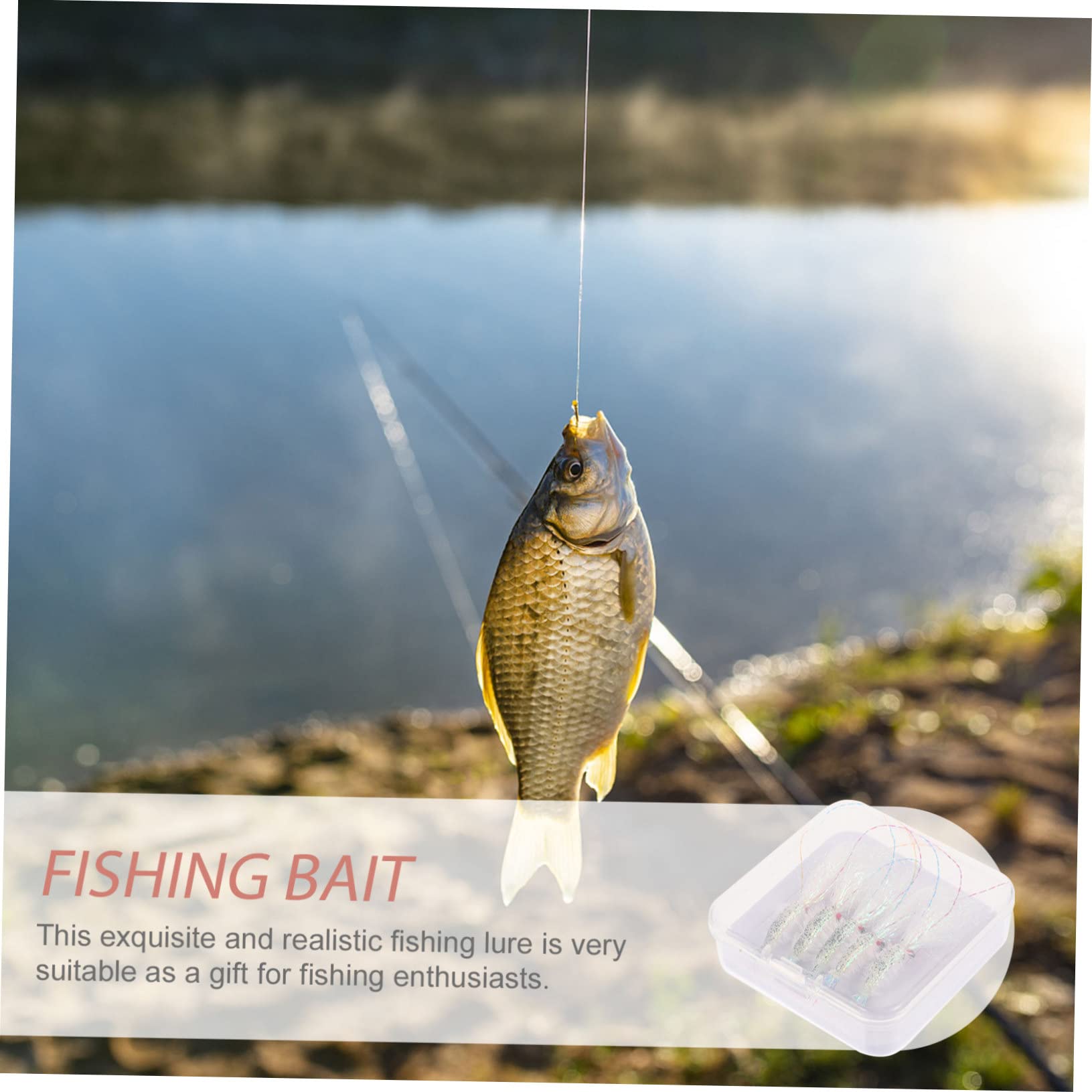 BESPORTBLE Lot De 5 Boîtes De Leurres De Pêche Leurres Spinnerbait Jigs Leurres Deau Douce Appâts De Natation Résistants À Lusure Équipement De Pêche Artificiel