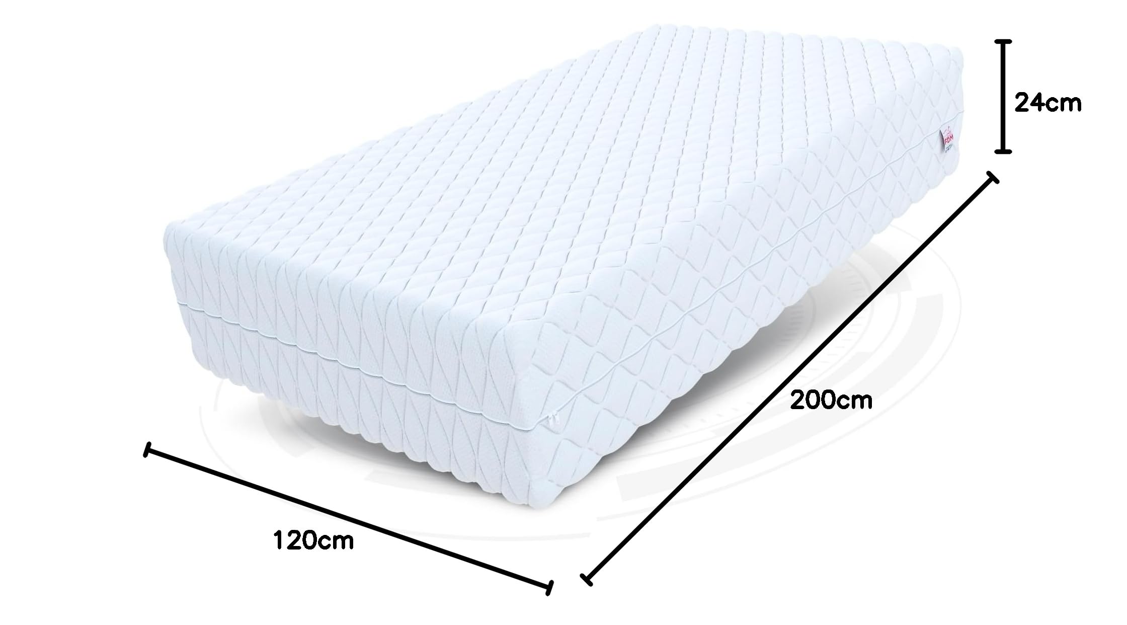 FDM SELECT MAX PLUS Matras 120x200 cm Dubbelzijdig Koudschuim Matras Hardheidsgraad H3 H4 Visco-Schuim 29 cm Hoog 7 Comfortzones met Hypoallergene Wasbare Premium Tijk Oeko-Tex Standard 100