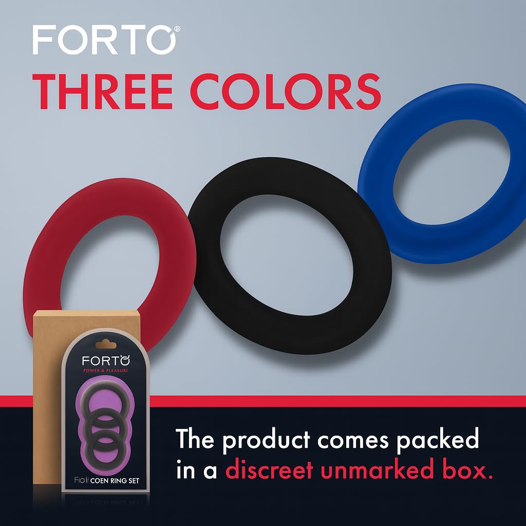 Amazon.com: Forto F-61 3-Piece 100% Liquid Silicone Cock Ring Set