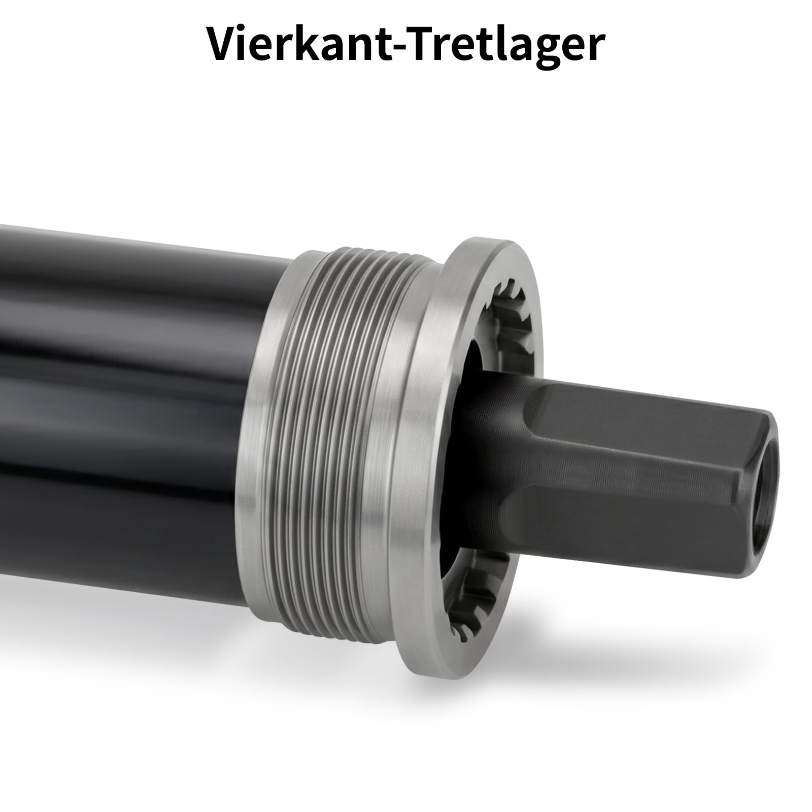 Fahrrad-Tretlager,Vierkant-Tretlager,Vierlochachsen Fahrrad BSA Innenlager für Mountainbike MTB Rennrad Fatbike Quadratisch,BSA 68 mm x 113 118 120 122,5 124,5 127 mm