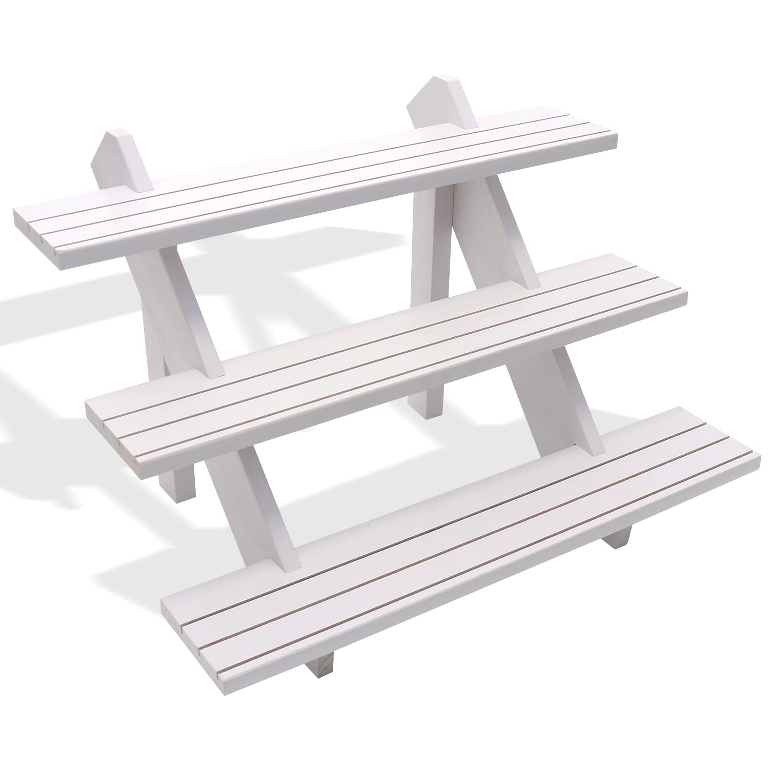 Auroal 3 Tier Earring Display Stands for Selling, Retail Display Riser Earring, Ring Holder Stand, Removable Countertop Small Merchandise Display