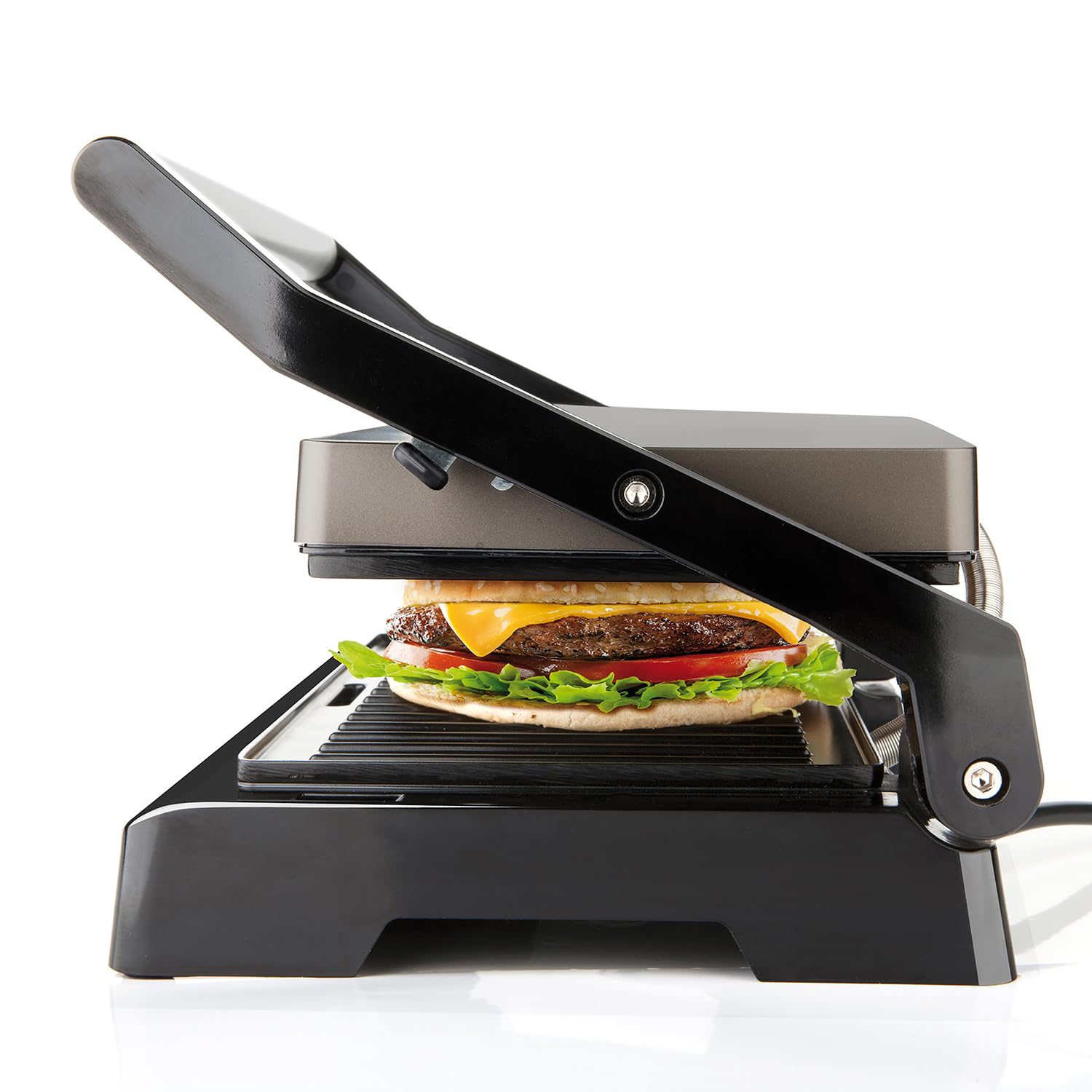 BLACK+DECKER BXGR1000E grill kontaktowy, 1000 W, tworzywo sztuczne, czarny