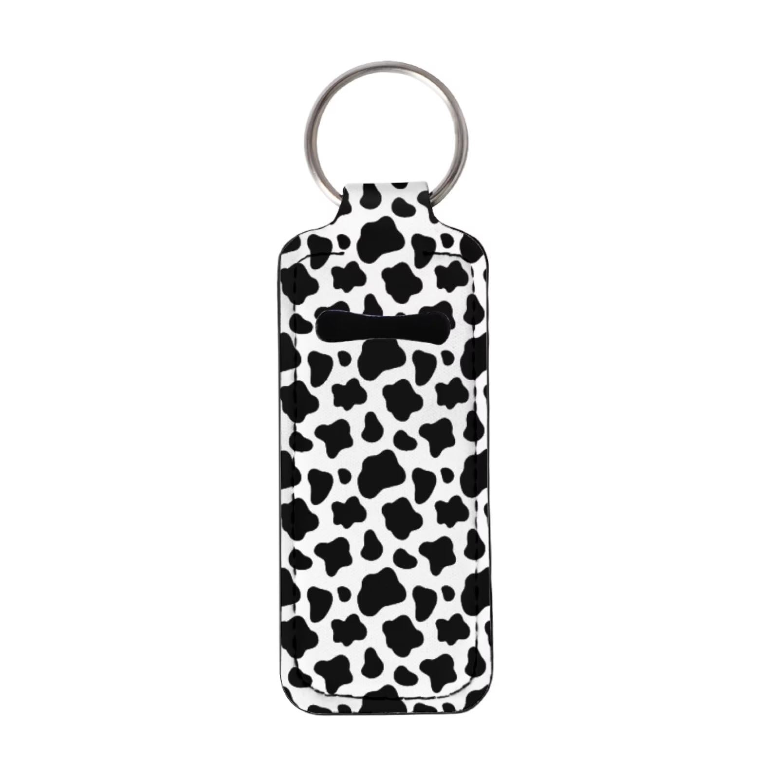 Panskyllis Chapstick Sleeve Lip Balm Keychain Clip-on Holder Portable Lipstick Accessories for Women Girl Purse Trave