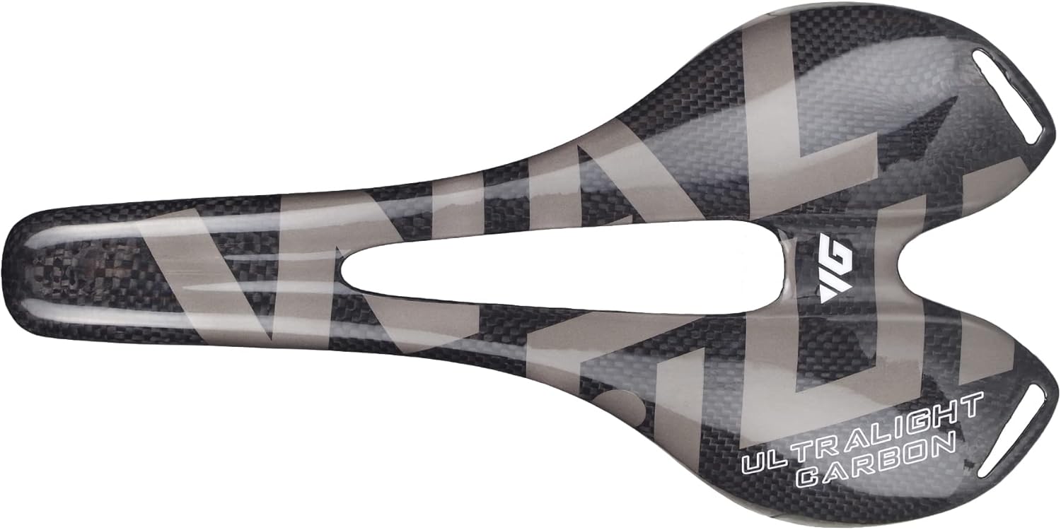 WG1050 Full Carbon Saddle Road MTB Mountain Bike Seats for Men Women Lightweight 3k Carbon Bicycle Saddle 143mm with Oval 7 * 9mm Carbon Rail Bike Saddles