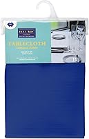 Vista 3 de Mantel rectangular de poliéster impermeable de 52 x 70 pulgadas (azul)