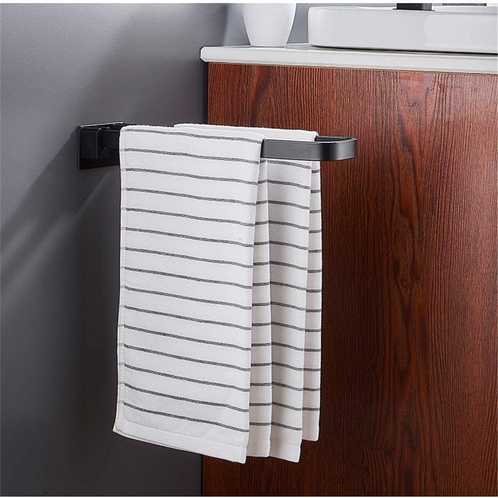 Rack Toallas Toallero Plegable De Aluminio Espacial, Baño Negro, Montado En La Pared para Cocina Accesorios De Baño