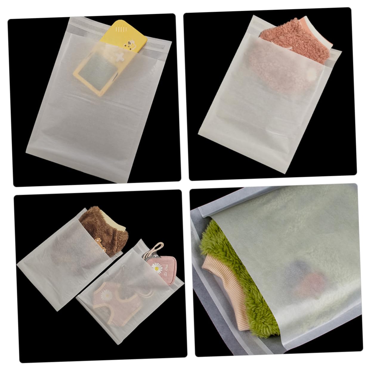 NUOBESTY 4 Ensembles Sacs D'Emballage Entièrement Cirés Bacs Filtres À Lait Sacs D'Emballage De Lait Maternel Passoire À Pâtes Passoire Fourre-Tout Semelles Pour 100 pièces * 4
