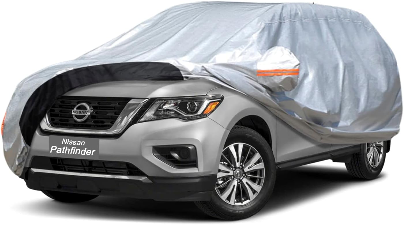 Car Cover Custom Fit Nissan Pathfinder (2004-2025) Waterproof for Automobiles, Oxford Sun Rain Dust Snow Protection (Ships from US Warehouse, Delivery 3-8 Days)