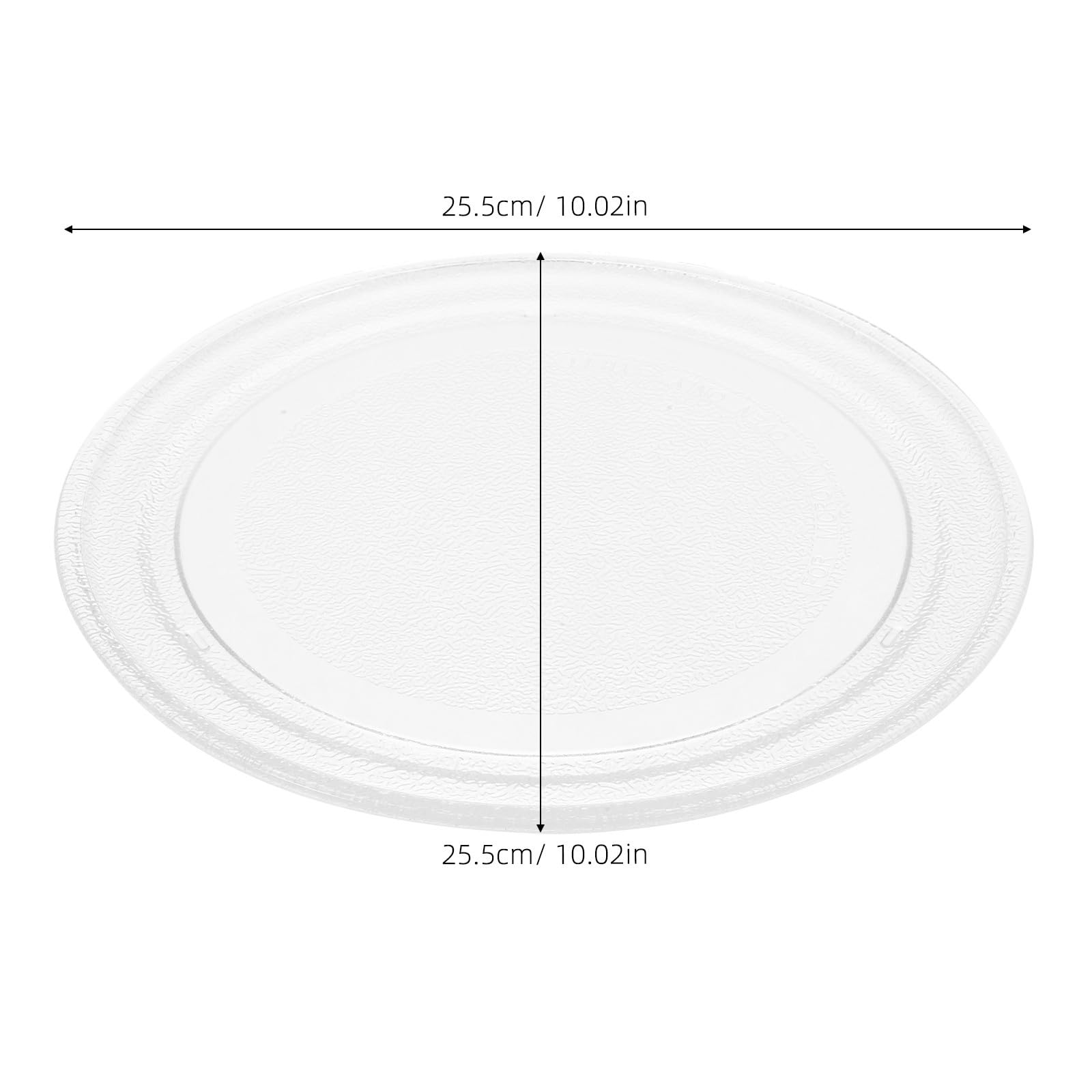 2 Piezas Bandeja de Vidrio para Microondas 25, 5cm
