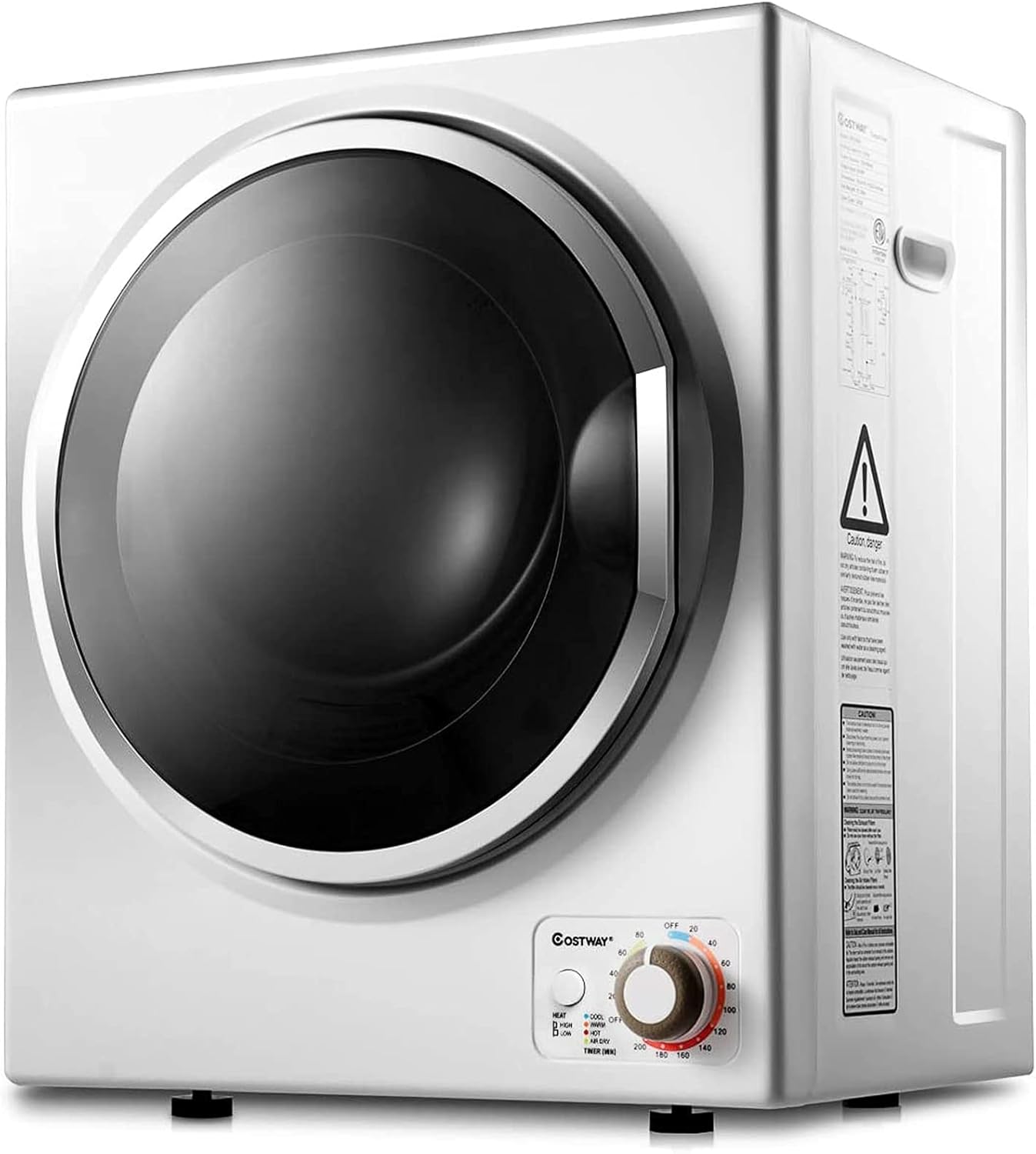 COSTWAY GYJ25-78 110V Electric Portable Clothes Stainless Steel Tub Laundry Dryer