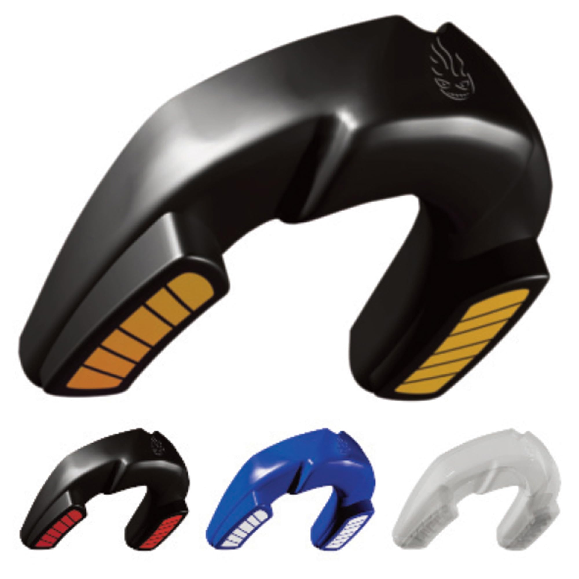 Dr Knox Protège-Dents Sportif Professionnel Double Épaisseur - Protecteur Dentaire de Qualité Supérieure, Thermoformable à Volonté pour Arts Martiaux, Karaté, et Sports de Contact 12 Ans + Or Noir