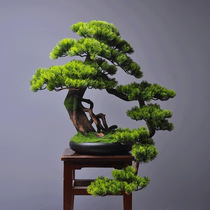 Office Furniture New Chinese Green Plant Fortune Tree Hotel Porch Decoration Housewarming Gift image 3
