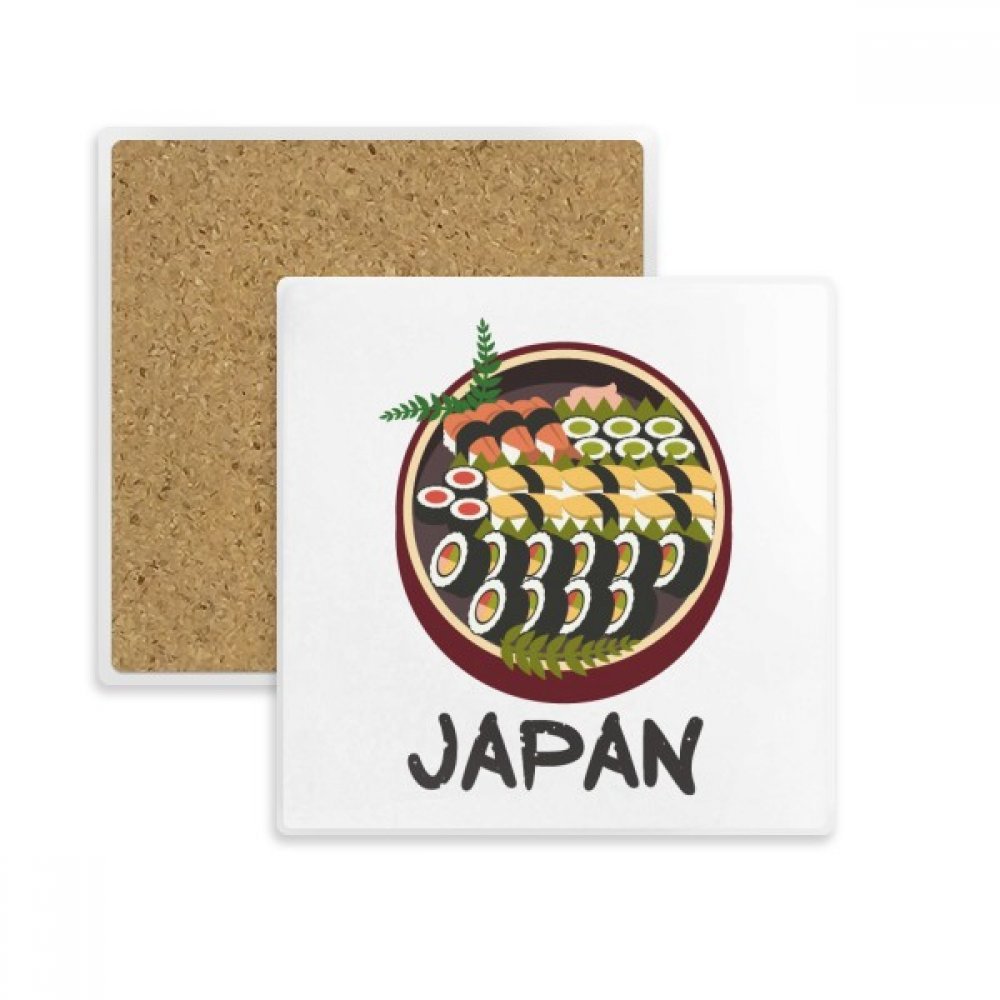 Coaster Tasse Sushi Place Traditionnelle Japonaise Dessous de Verre Pierre Absorbante