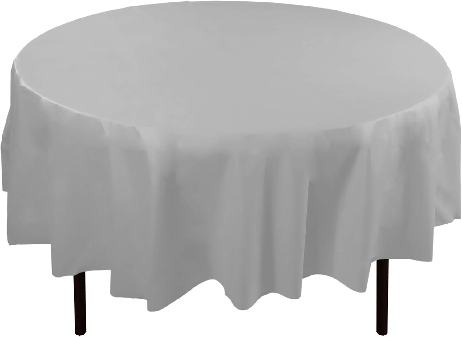 Premium Round White table cover (84" Round) Party