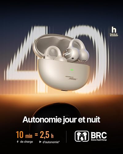 Baseus Inspire XC1 Open Ear Headphones, Sound by Bose, Hi-Res LDAC & HiFi4, Ultra-Lightweight, Dolby Audio, 4-Mic AI Clear Calls, 40H Play time, IP66 Waterproof, Bluetooth 6.1, Starlight Off-White - 5