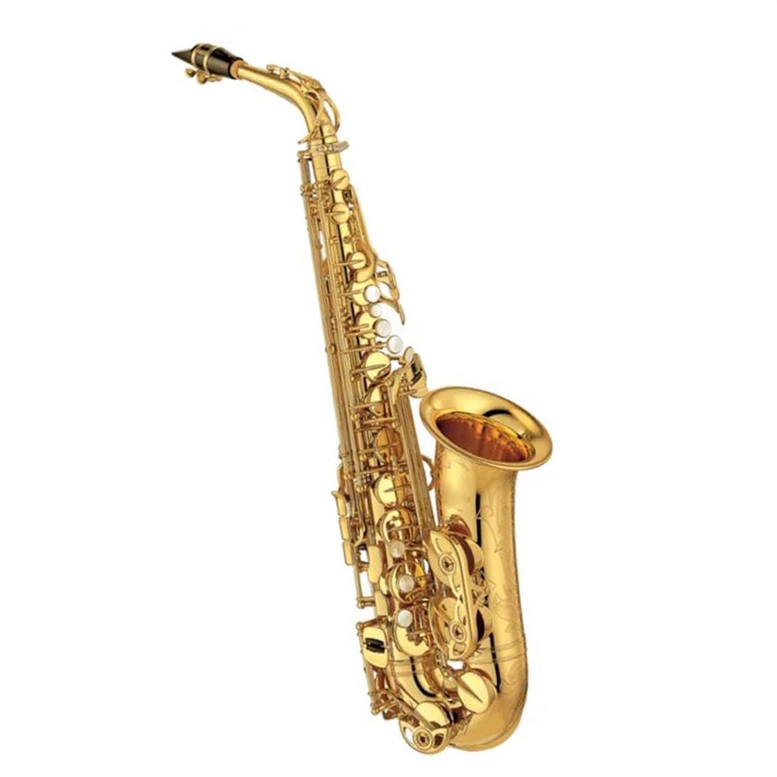Strumento Sassofono Sassofono Contralto Drop E Professionale Sassofono Contralto Dorato Con Ancia A Fascia(Gold)