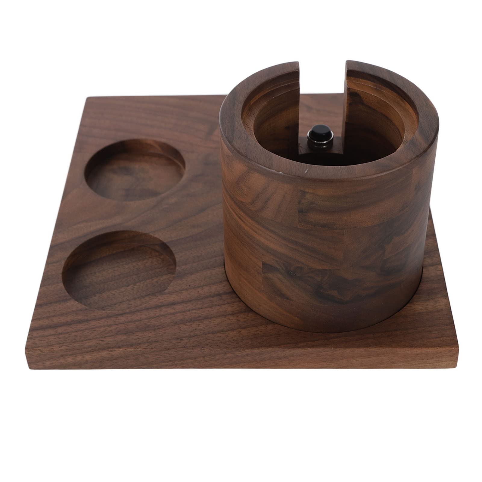 Knock Box, Estación de Apisonamiento de Madera para Café, Almacenamiento de Tapetes, Tamper de 51 mm a 54 mm para Cafés, Restaurantes, Cocinas, Panaderías