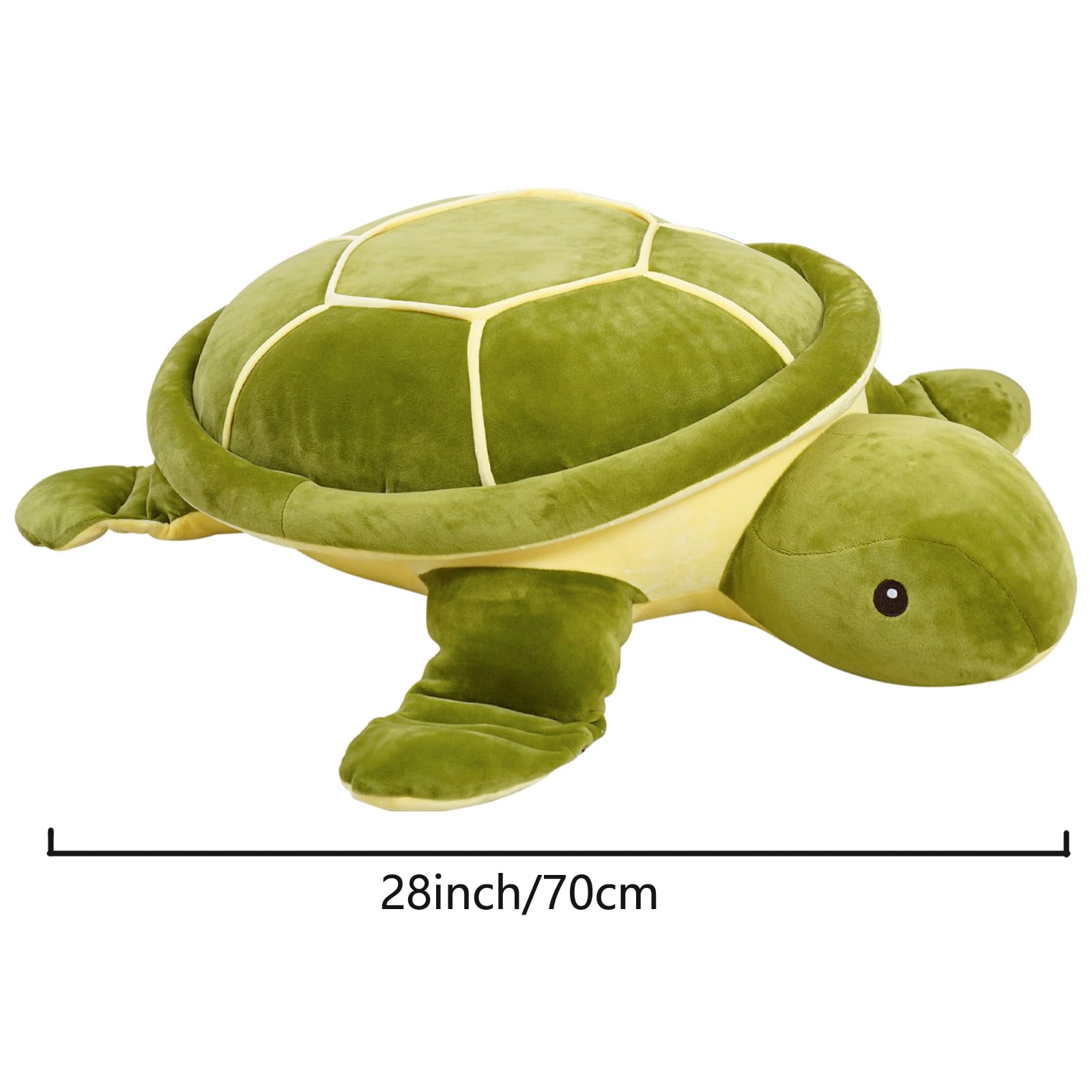 Dalmao 70cm Gigantyczny Żółw Pluszowa Zabawka, Miękki Żółw Pluszowa Poduszka, Morski Wypchane Zwierzęta Oceaniczny, Prezenty dla Chłopców, Dziewczynek, Urodziny, Wielkanoc