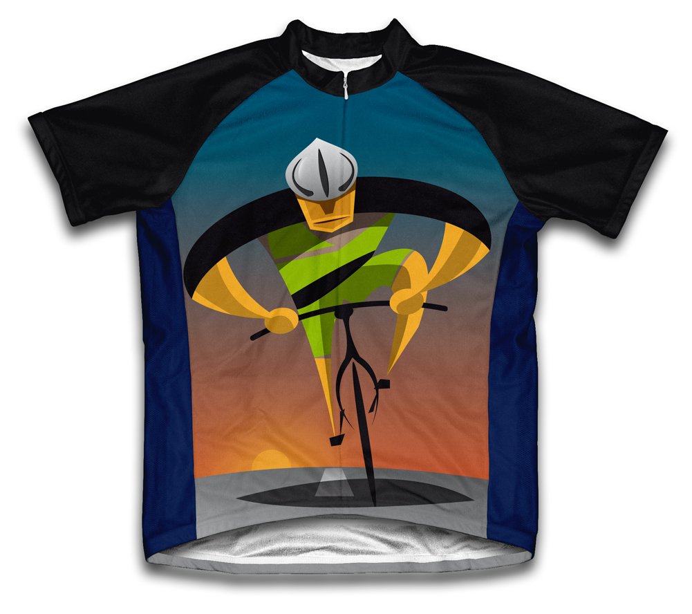 ScudoPro Unstoppable Short Sleeve Cycling Jersey for Youth - Size M Blue