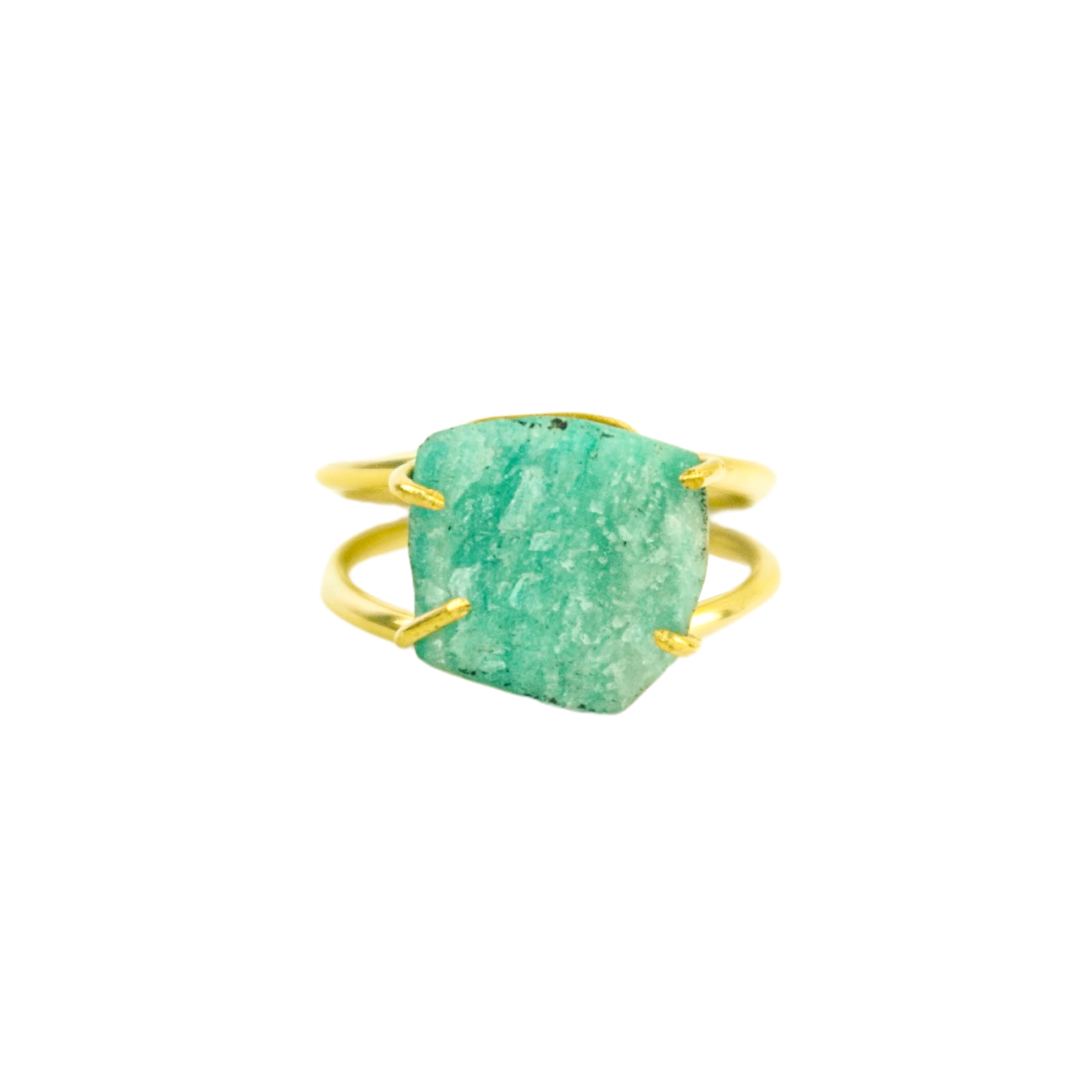 REMEDYWALA Charged Energized Natural Raw Stone Amazonite Ring | Adjustable Amazonite Ring for Women and Men (B0CS3LDXNN) Amazon Price History, Amazon Price Tracker