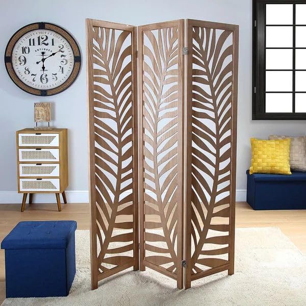 BELEZA DREAMS Wooden Room Partitions 4 Feet | Room Divider Screen Separator and Room Dividers Wall Panels for Living Room/Bedroom/Office/Restaurant (6 Panel 6 FEET-image-35