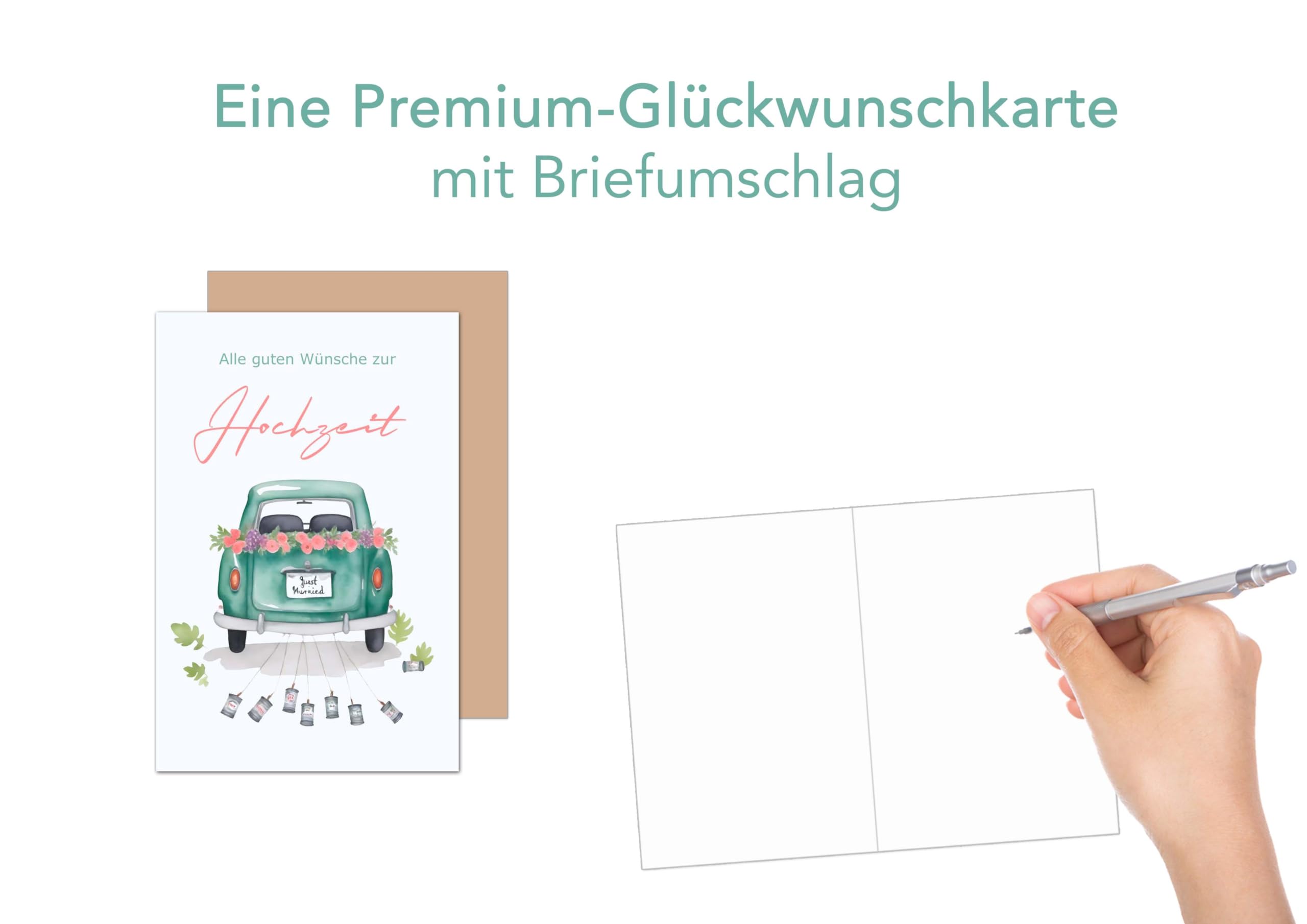 Edition Seidel Premium Wedding Greeting Card With Envelope Made Of