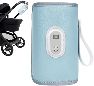 Rechargeable Bottle Warmer - Portable Milk Warmer, Fast Heating Bottle Warming for Breastmilk & Water | Precise Temperature Control, Digital Display for Travel, Mom & Dad, Home