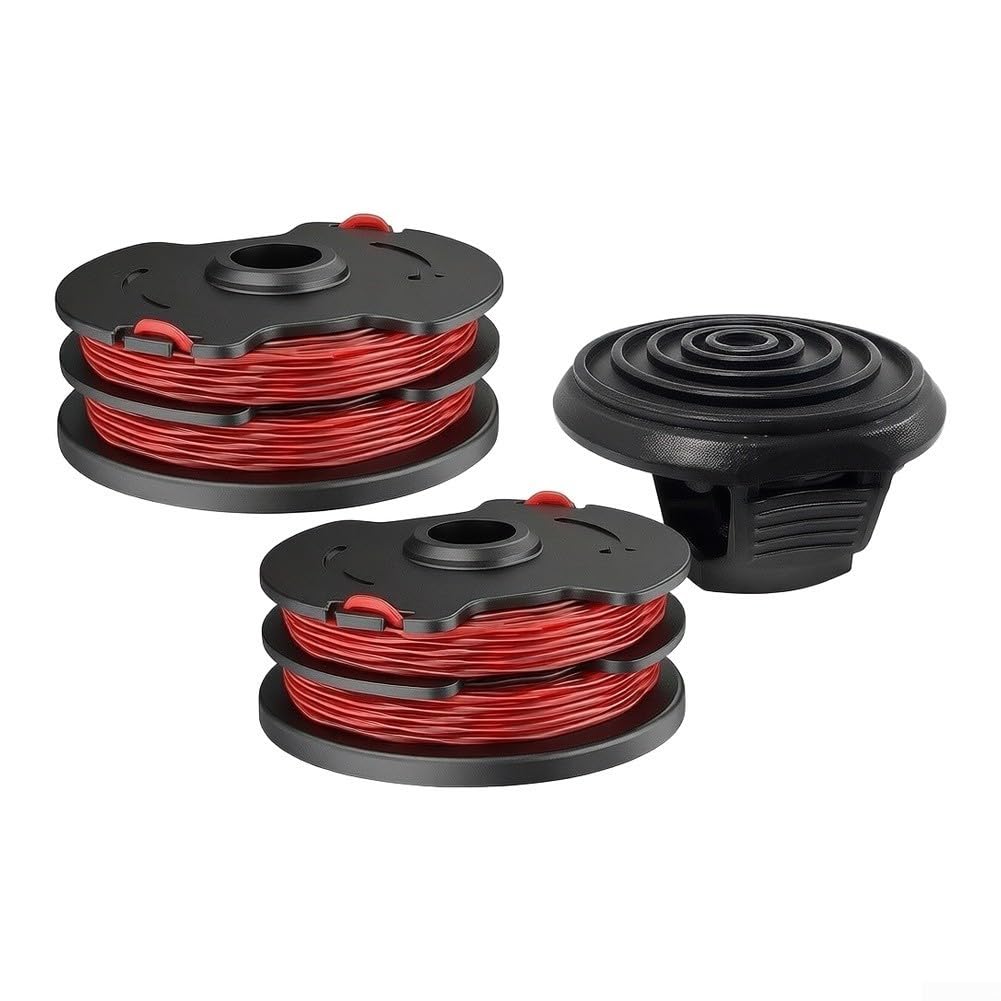Cabezal de Desbrozadora Repuesto 17ft Hilo para trenzado Cabezal(6+2 Set)