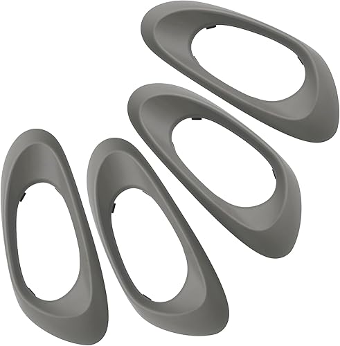 APPERFiT Cubierta de bisel para manija de puerta interior (4 piezas) compatible con Chevy Trailblazer 2002-2009, reemplaza 25894591 25894592
